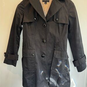 Banana Republic Black Trench Coat